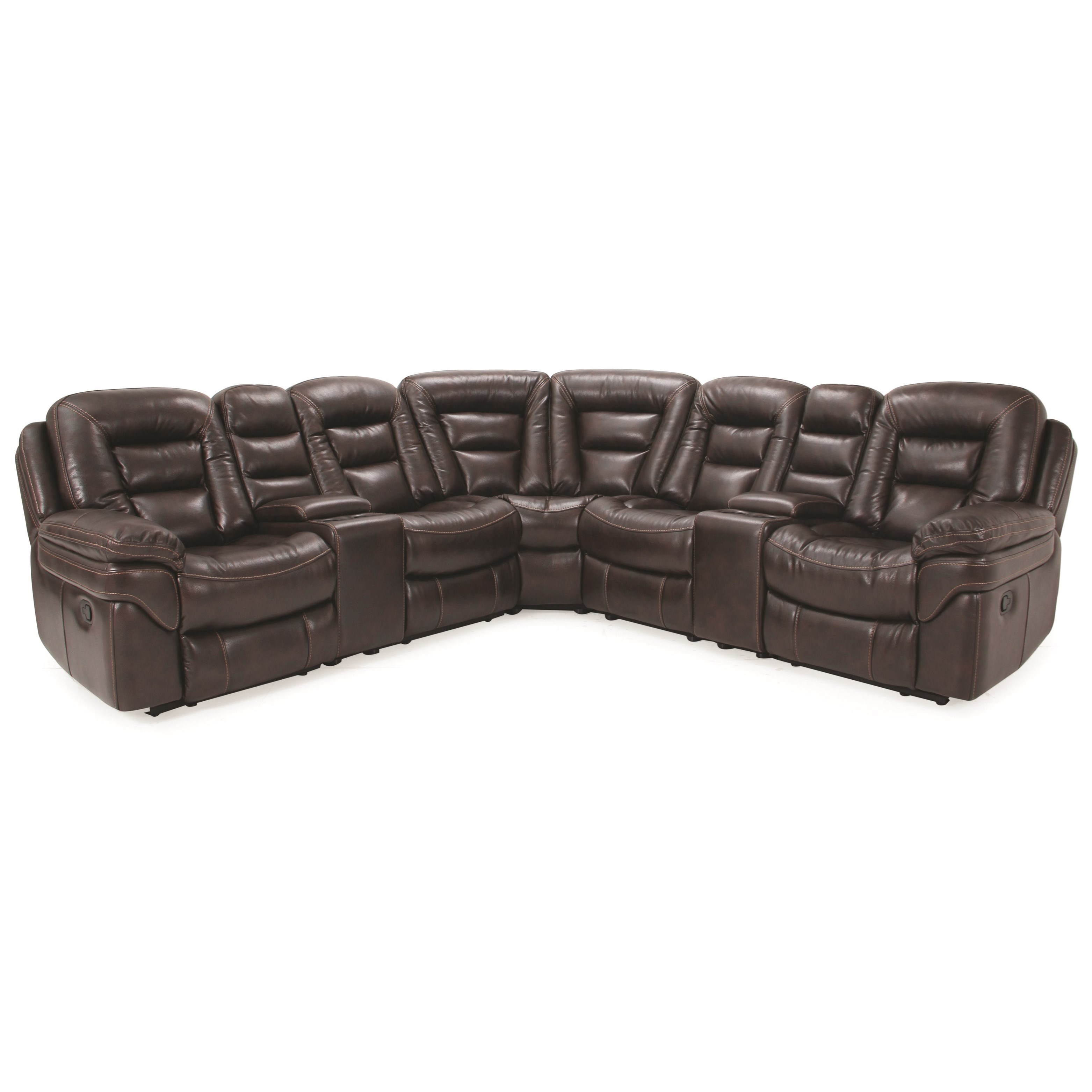 Cheers Sofa XW9296 Power Reclining Sectional with 2 Storage Consoles